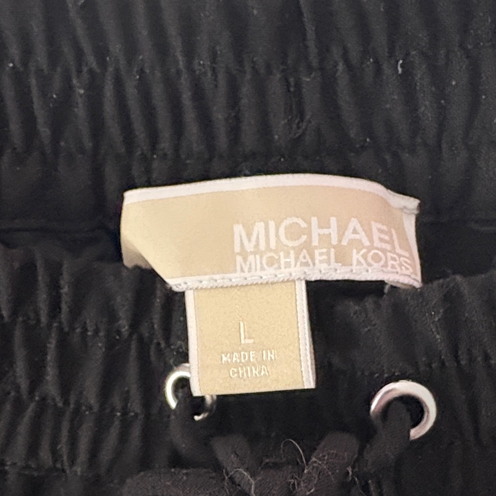 Michael Kors Black Drawstring Pants - Picture 2 of 4